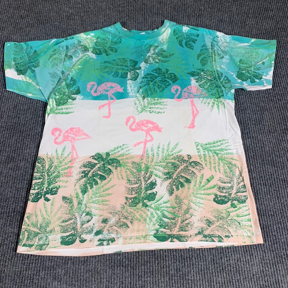 VTG Royal First Class T Shirt Adult‎ 2XL Fits XL Green Paint Single Stitch 90s